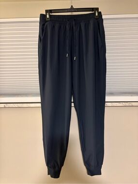 High-Wasited SleekTech Joggers- Navy